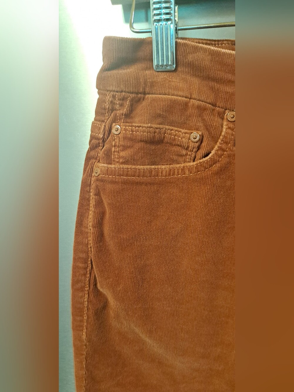 MOTHER Corduroy Pants High Waisted Looker Ankle Hopscotch USA Sz 29 - Picture 4 of 11